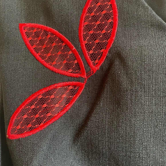 Voodoo Vixen Retro Belted Embroidery Swing Dress - Picture 8 of 10